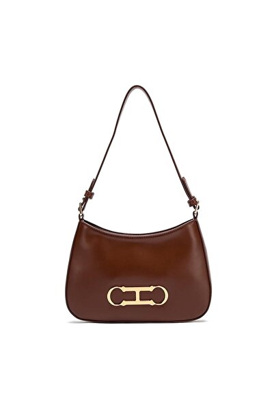 CHCHDIOSA Luxe Burgundy Faux Leather Hobo Bag with Vintage Gold Horsebit Hard...
