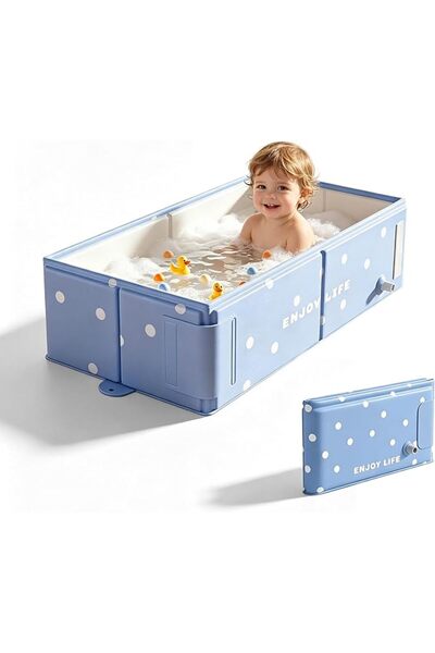 GENERAL Baby Bathtub,Portable Baby Tub,Quick Pop Up Non Inflatable Bathtub Sp...
