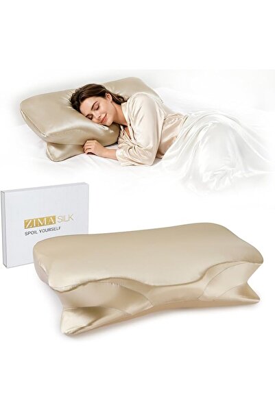 ZIMASILK 100% 22 Momme Mulberry Silk Cervical Pillow Case for Hair and Skin, ...