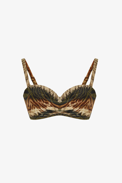 Penti Cesira Lotus Zebra Desenli Simli Bikini Üstü