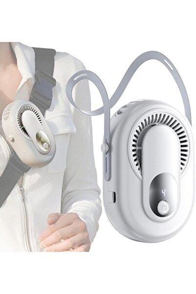 Morvena Picks Ventilator portabil pentru gât, ventilatoare cu clemă în talie ...