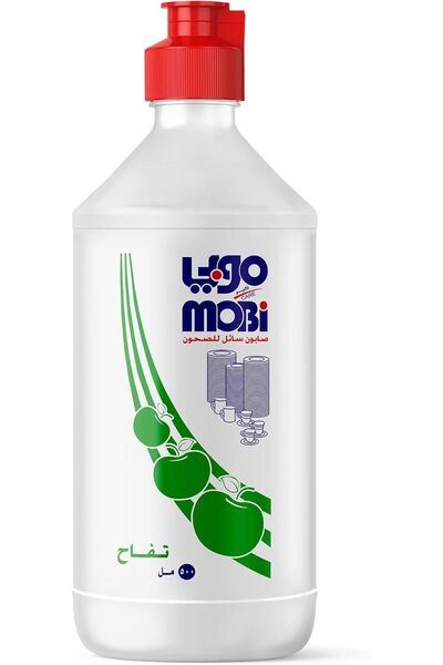 MOBI Dishwashing Liquid with Apple Scent - 0.5 Liter, Single Pack