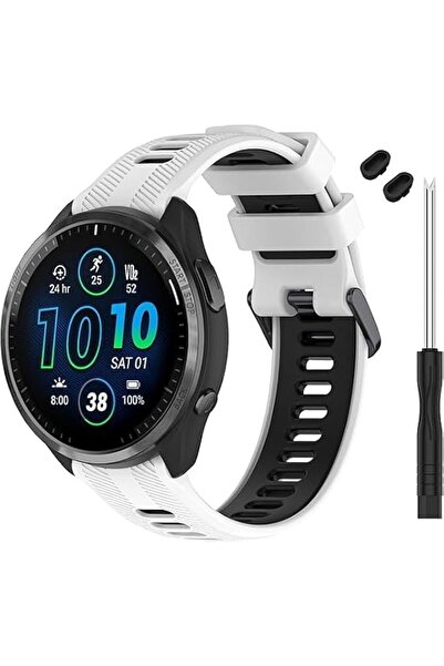 Generic Band Compatible with Garmin Forerunner 965 – 22mm Soft Silicone Repla...