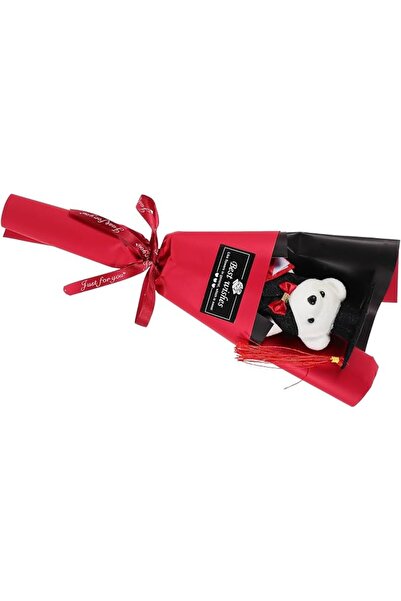 PRETYZOOM Graduation Bear Plush Bouquet Decorative Ornament for Graduation Pa...