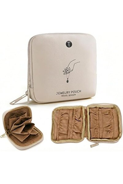TERRIFI Jewelry Organizer Bag for Travel and Daily Storage, Double Layer Jewe...