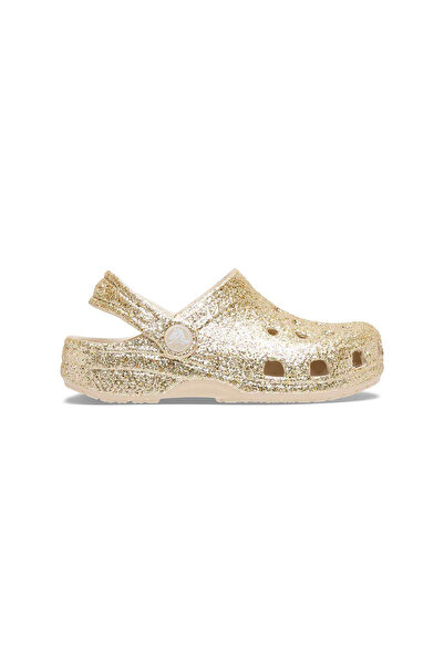 Crocs Κλασικό Χοντρόκοκκο Σαμπό με Γκλίτερ K 211939-0LH Χρυσό 33/34