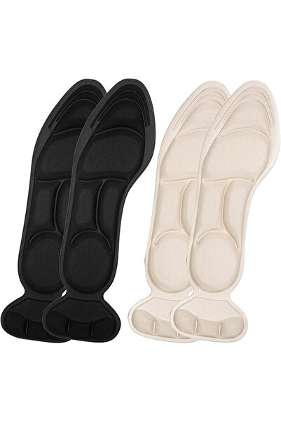 TERRIFI 2 Pairs Cut to Size Shoe Insoles for Women, Shoe Too Big, Breathable ...