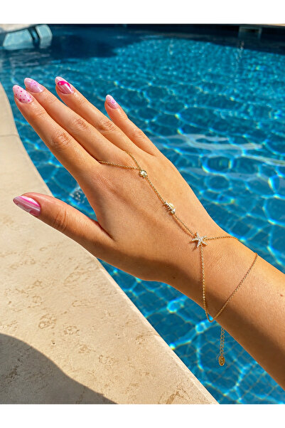 ZEYNORA JEWELLERY 14k Vip Gold Balık,Deniz yıldızı ve Deniz Kabuğu Figürlü Şa...