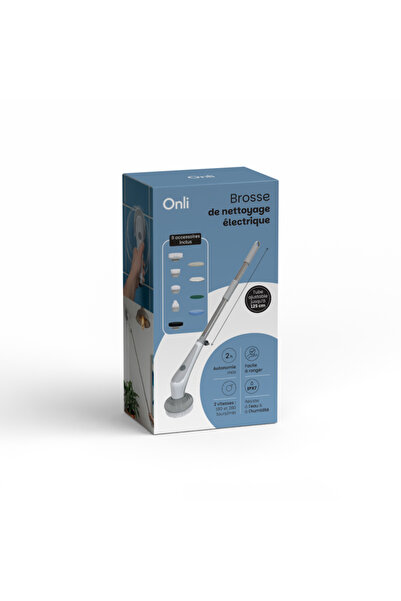 LİVOO Perie electrica rotativa pentru curatare ON1033G, maner telescopic reglbil pana la 125cm, bate