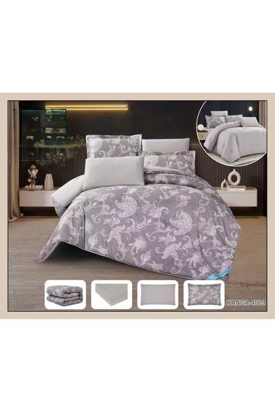 Aram Home Summer 4-Piece Elegant Decorative Pattern Classic Double-Sided Jacq...