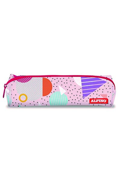 Alpıno Несесер за моливи, без отделения, с един цип, геометричен, 21 x 6 x 5 см