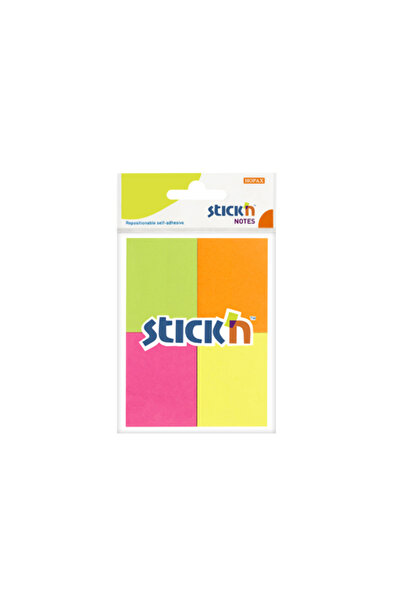 Hopax Samolepicí bločky 38 x 51 mm, 4 x 50 listů/sada, Stick'N - 4 fosforesku...