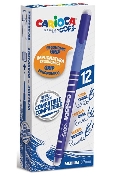 carioca Pix Erasable, 0.7Mm, Oops - Albastru, 0.7 mm