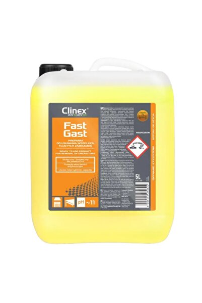 Clinex Fastgast, 5 litrov, odmasťovací roztok na odolné povrchy znečistené ma...