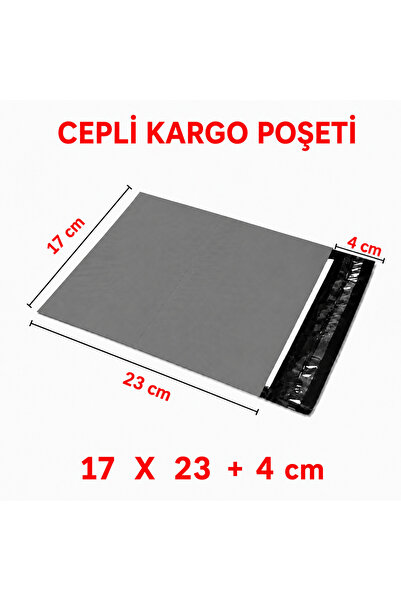 S&M AMBALAJ Cepli Kargo Poşeti 17 x 23 + 4 cm - 100 Adet