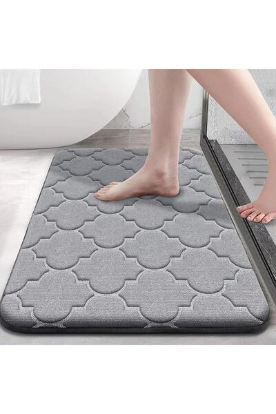 SmartMaster Bathroom Rug, Ultra Soft Microfiber Shaggy Bath Mats, Extra Absor...