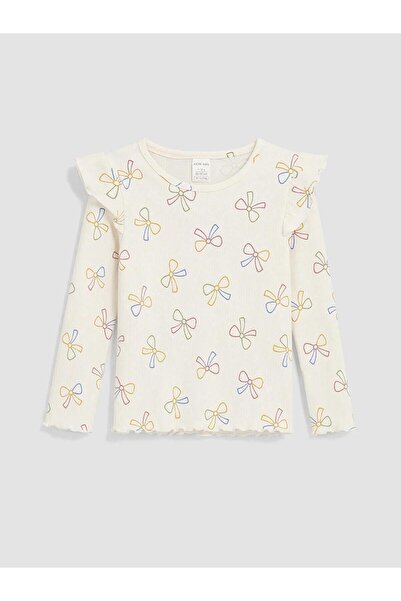LC Waikiki Bow Patterned Baby Girl T-Shirt (W6)