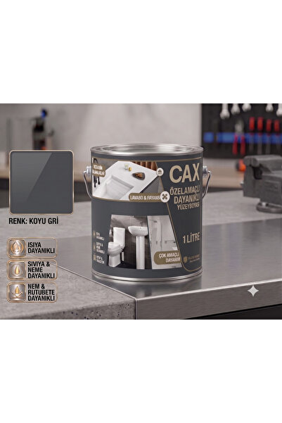 caxcolors CAX Dayanıklı Özel Yüzey Boyası 1 L - Su , Nem ve Isı Dayanımlı Fay...