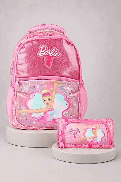 Barbie X Dekomus Licensed Ballerina Magic Collection Large Size School Bag an...