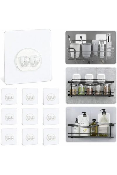 Generic SOGUD Kendinden Yapışkanlı Askı 10’lu Set – Güçlü Vakum Duvar Askısı,...