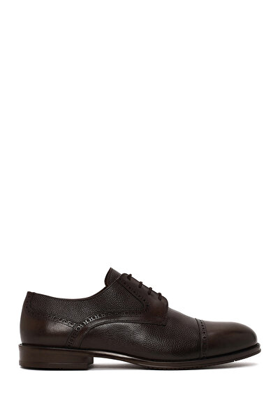 Derimod Men's Brown Lace-Up Leather Classic Shoes Wm750036Dk
