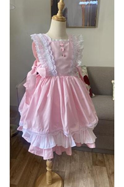 Melw shop فستان وردي فاتح للأطفال