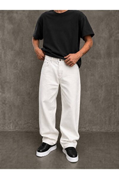 DIRECTIVE JEANS Men's Black Baggy Loose Fit Denim Trousers Jeans Anthracite, ...