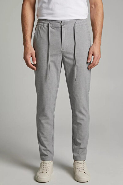 GÜLSELİ Koyugri Men's Elastic Waist Jogger Pants