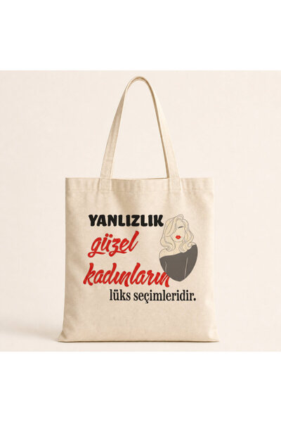 Kırtasiye Ofisi Usamljenost je luksuzni izbor lepih žena - torba sa štampanim...