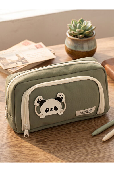 Dörtel Tedarik Panda Kawaii Θήκη για στυλό με πολλαπλά διαμερίσματα, μεγάλης ...
