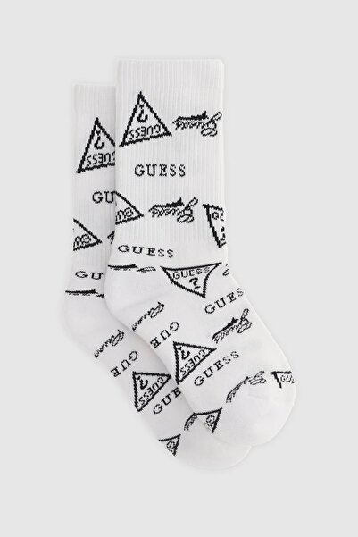 Guess Unisex Beyaz Çorap