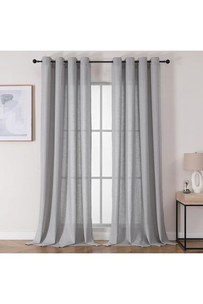 OtherMax Draperii de blackout semitransparente, set de 2 bucăți, 140x260 cm, ...