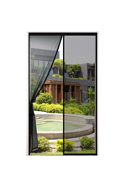 OtherMax Plasă magnetică anti-insecte pentru uși 100x210 cm, neagră, polieste...