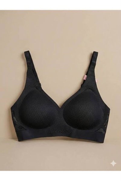 Softwearr حمالة صدر نسائية بدون خياطة وبدون حشوة مصنوعة من قماش شبكي مقطوع بالليزر