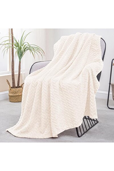 Exclusivo Mezcla Celadon Fleece Throw Blanket for Couch and Bed, 50x70 Inches...