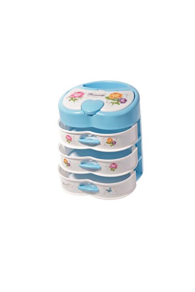 China Small Plastic Organizer with 3 Drawers in the Shape of a Heart 21 cm