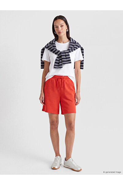 LC Waikiki Trendlucky Women's Shorts with Elastic Waist and Difference in Color