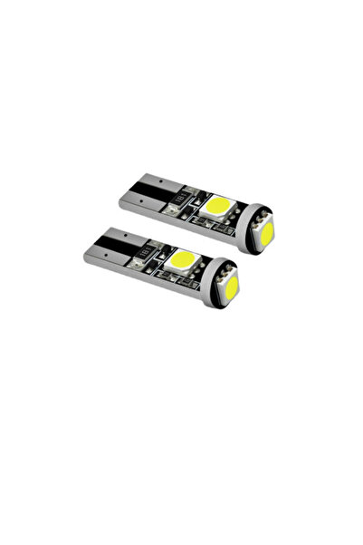OEM Set Becuri LED Auto, Soclu T10, 3 SMD 5050, CANBUS, 12V, 6000K, Alb Rece