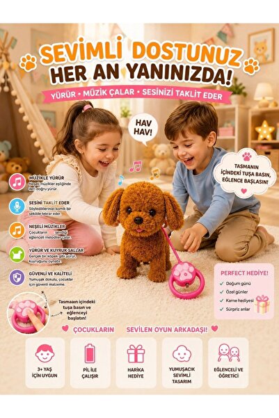 Magicway Cute Moving Sound-Creating Cat and Dog Toy – Walking, Musical, Sound...