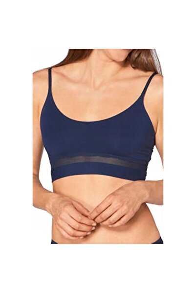 SLOGGI Sports Bra, Ever Fresh Crop Top, indigo, XS