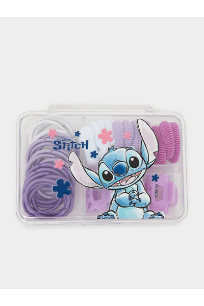 Styli 46-Piece Lilo And Stitch Hair Elastic And Claw Clip Set