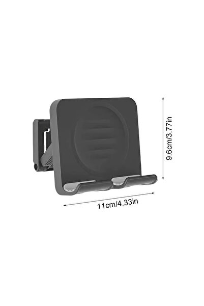 Choice1 Black Portable Wall Mount Shower Phone Holder Adjustable Self-Adhesiv...