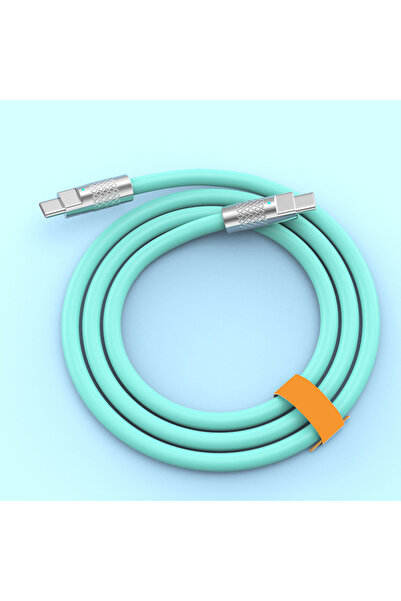 Choice17 2m green 10A 120W Super Fast Charging Cable PD Type-C Liquid Silicon...