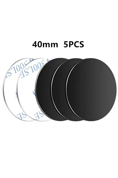 Choice11 40x40mm 5PCs B 5/10pcs Magnetic Metal Plate Disk Car Phone Holder St...
