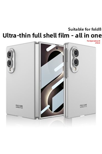 Choice Galaxy Z Fold 8 Silver Thin Slim Matte PC Phone Case for Z Fold 8 7 Bu...