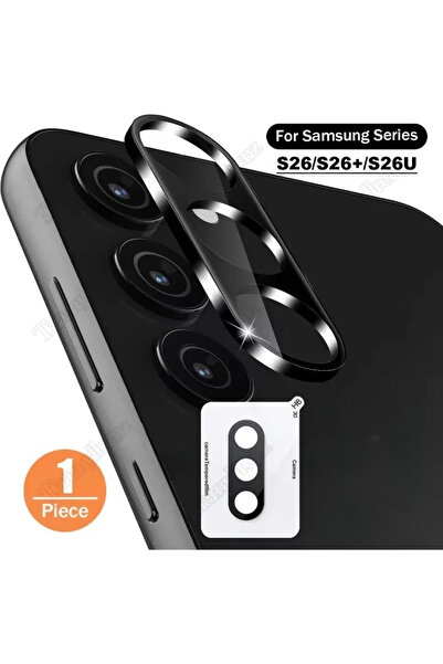 Choice4 S26 Samsung S26 Tempered glass Protective Metal Camera Lens Glass Fil...