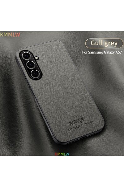 Choice Galaxy A57 Gull Grey Leather Case for A57 A56 A55 A54 5G A53 A52 A51 A...