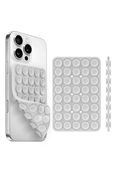 Choice23 Grey Silicone Suction Cup Phone Holde Multifunctional Fixed Anti-sli...