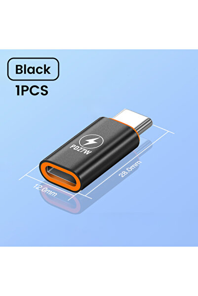 Choice1 1pcs Black 27W Type c To Lightning Adapter Type C Adapter to Ios Fema...