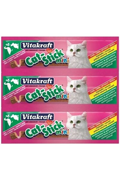 Vitakraft Mini Băț de Iepure/Rață, pentru Pisici, 3 bucăți